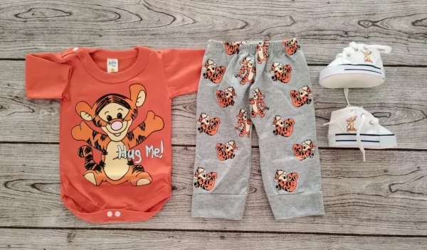 Conjunto Bebe Personajes Body Nacimiento A 12 Meses Ajuar - Imagen 5